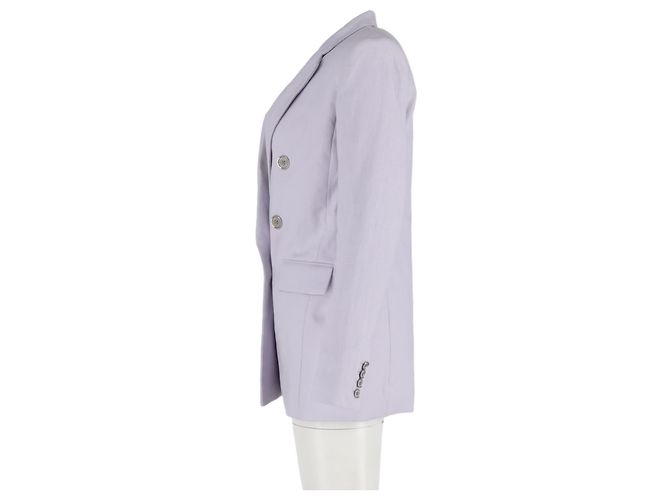 Blazer duplo em linho roxo da Michael Kors - vista 5