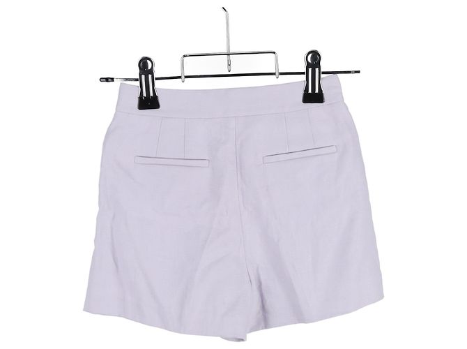 Michael Kors Falten-Shorts aus lila Leinen - Ansicht 5