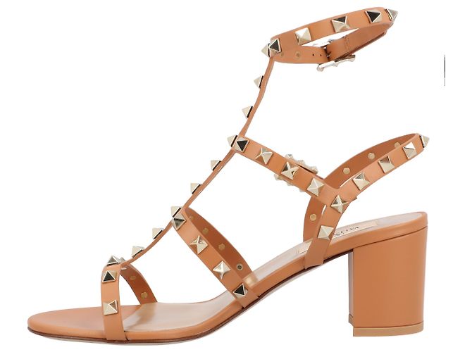 Rockstud Sandalen von Valentino Garavani Braun - Ansicht 2