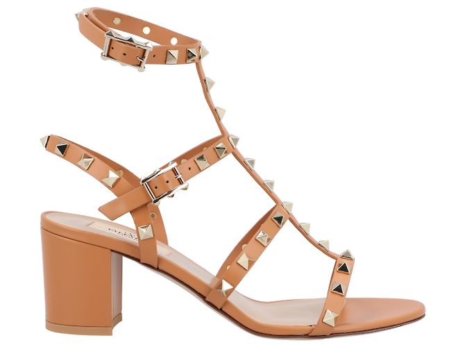 Rockstud Sandalen von Valentino Garavani Braun - Ansicht 6