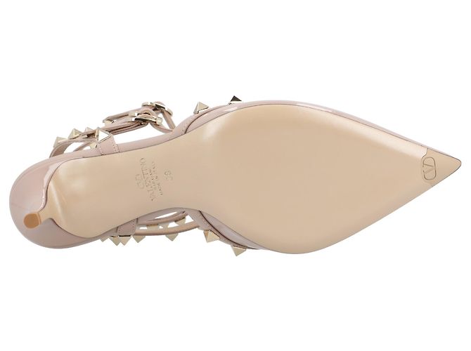 Valentino Garavani Valentino Rockstud 65Mm Nude Marrone Carne - vista 4