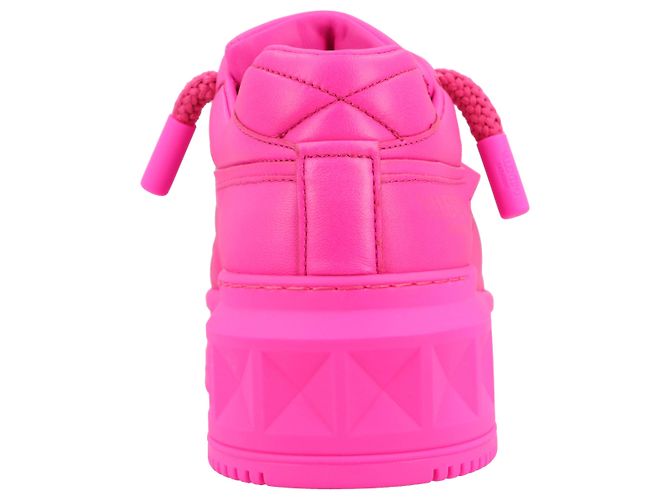 Valentino Garavani Sneakers in pelle Valentino One Stud XL rosa - vista 3