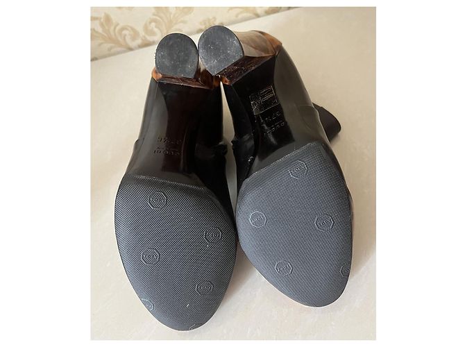Stivaletti Gucci in pelle nera Nero - vista 10
