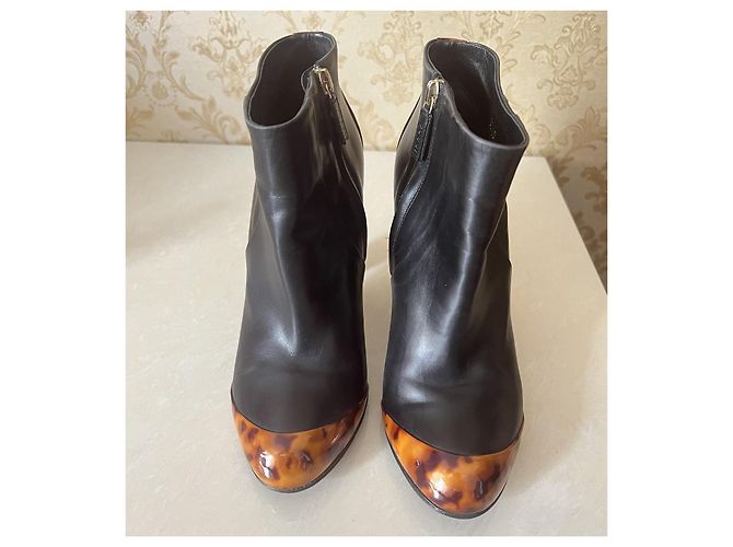Stivaletti Gucci in pelle nera Nero - vista 2