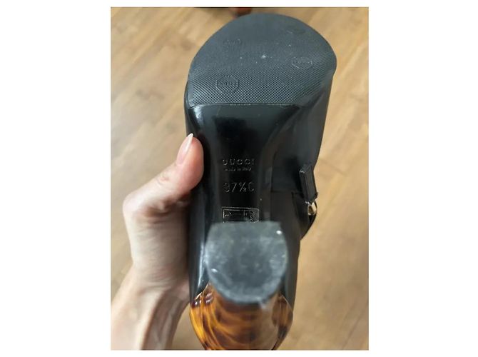Stivaletti Gucci in pelle nera Nero - vista 8
