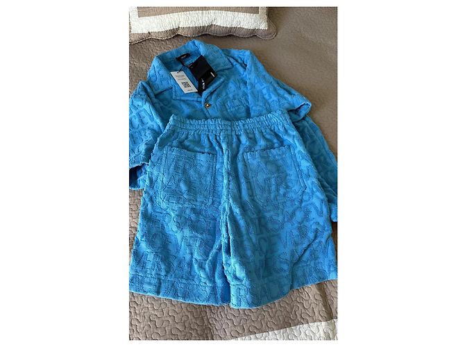 Versace Hemd aus blauer Baumwolle - Ansicht 5