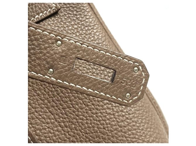 Hermès Borsa Hermes Kelly 40 in pelle Togo Beige - vista 14