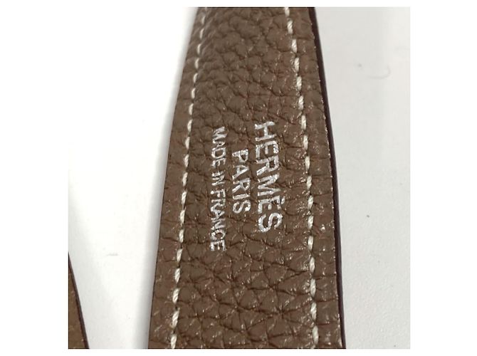 Hermès Borsa Hermes Kelly 40 in pelle Togo Beige - vista 15