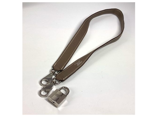 Hermès Borsa Hermes Kelly 40 in pelle Togo Beige - vista 4