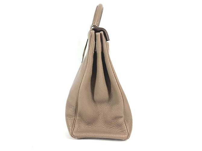 Hermès Borsa Hermes Kelly 40 in pelle Togo Beige - vista 6