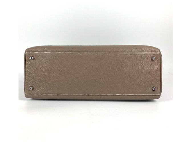 Hermès Borsa Hermes Kelly 40 in pelle Togo Beige - vista 7