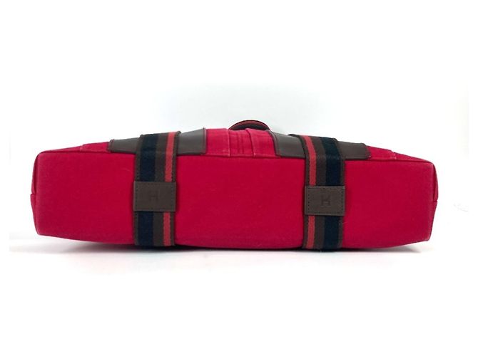 Hermès Borsa Tote HERMES Troca Horizontal MM Nero Rosso - vista 5