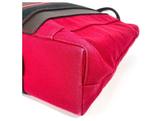 Hermès Borsa Tote HERMES Troca Horizontal MM Nero Rosso - vista 6