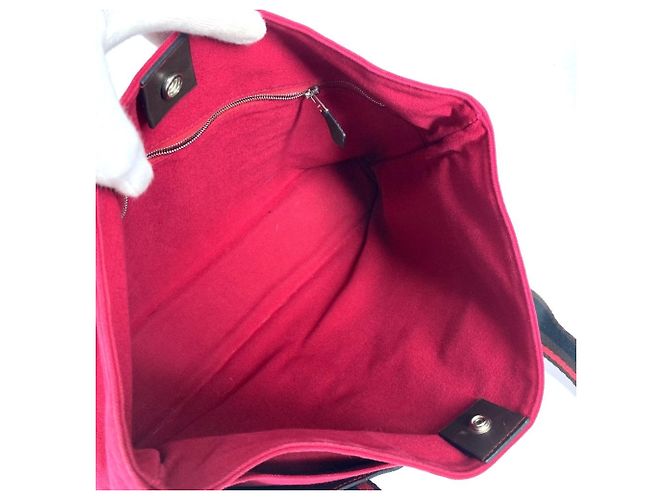 Hermès Borsa Tote HERMES Troca Horizontal MM Nero Rosso - vista 8