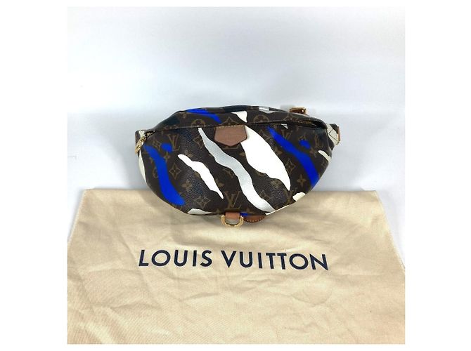 Borsa a tracolla Louis Vuitton Monogram Collaborazione League of Legends Marrone Bianco Blu - vista 16