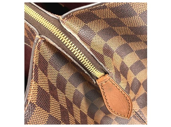 Borsa Tote Damier Ascot di Louis Vuitton Marrone - vista 13