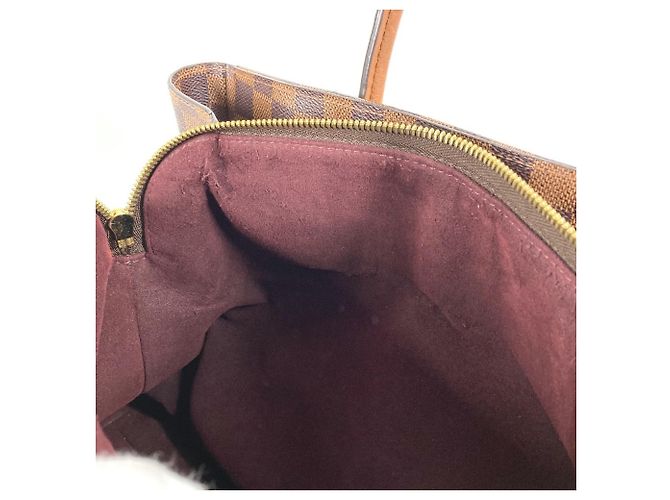 Borsa Tote Damier Ascot di Louis Vuitton Marrone - vista 15