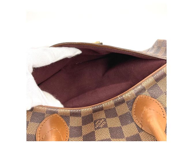 Borsa Tote Damier Ascot di Louis Vuitton Marrone - vista 17