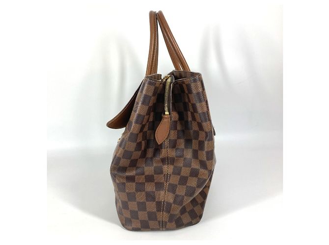 Borsa Tote Damier Ascot di Louis Vuitton Marrone - vista 3