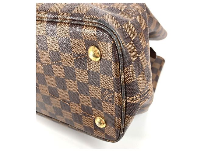 Borsa Tote Damier Ascot di Louis Vuitton Marrone - vista 5