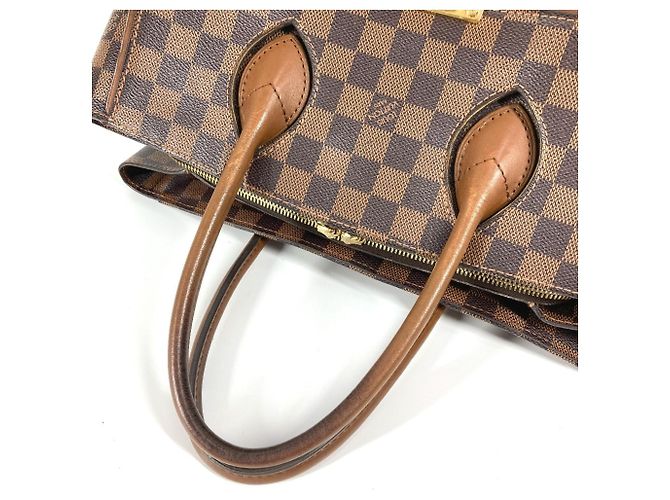 Borsa Tote Damier Ascot di Louis Vuitton Marrone - vista 6