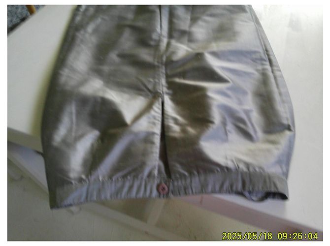 Autre Marque Anne Weybum Conjunto de Blazer e Saia de Seda Cinza - vista 10