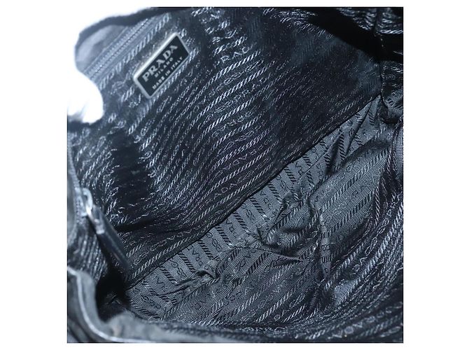 Borsa a Spalla PRADA in Nylon Nero Argento Autentica hk2516 - vista 11