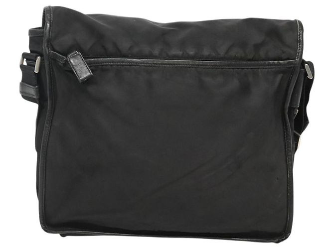Borsa a Spalla PRADA in Nylon Nero Argento Autentica hk2516 - vista 2