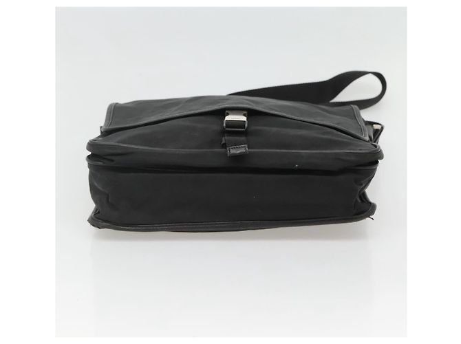 Borsa a Spalla PRADA in Nylon Nero Argento Autentica hk2516 - vista 5