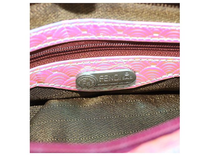 FENDI Tote Bag Perlen Mehrfarbig Silber Auth MX075SM Mehrfarben - Ansicht 18