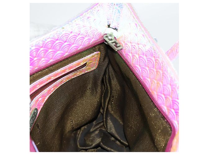 FENDI Tote Bag Perlen Mehrfarbig Silber Auth MX075SM Mehrfarben - Ansicht 20