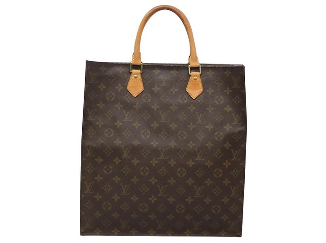 LOUIS VUITTON Borsa Sac Plat Monogram M51140 LV Auth am8350 Monogramma - vista 2