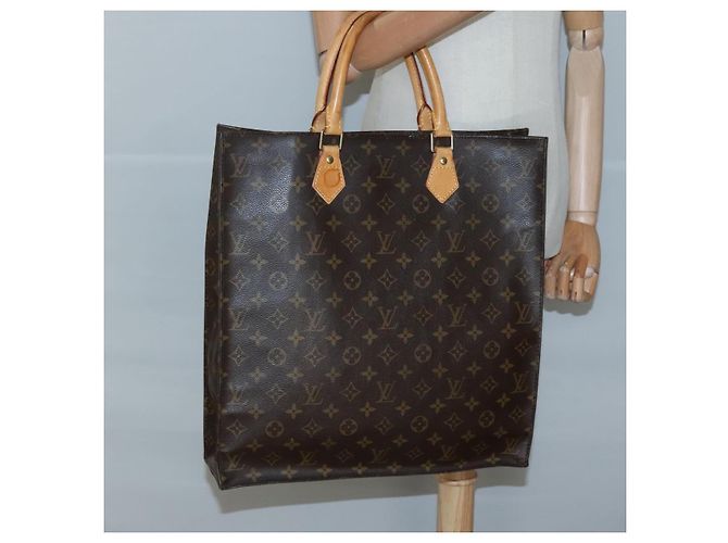LOUIS VUITTON Borsa Sac Plat Monogram M51140 LV Auth am8350 Monogramma - vista 20