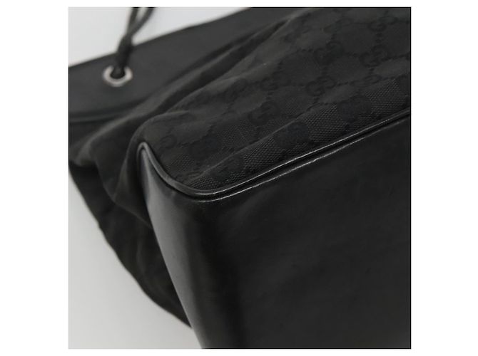 Borsa a Spalla GG Canvas Gucci Nera 109141 Auth fm4617 Nero - vista 14