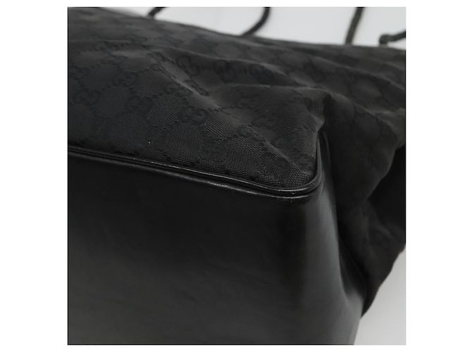 Borsa a Spalla GG Canvas Gucci Nera 109141 Auth fm4617 Nero - vista 15
