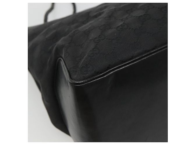 Borsa a Spalla GG Canvas Gucci Nera 109141 Auth fm4617 Nero - vista 16