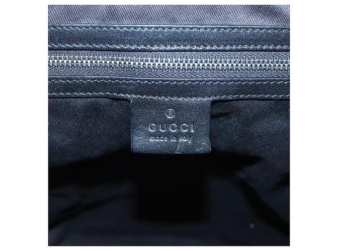 Borsa a Spalla GG Canvas Gucci Nera 109141 Auth fm4617 Nero - vista 17