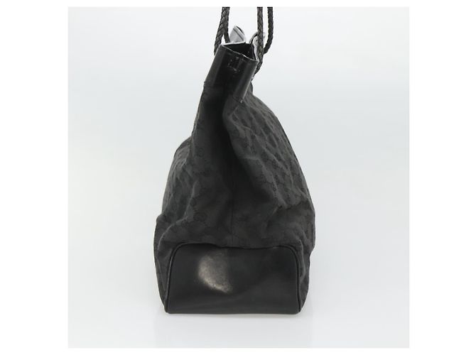 Borsa a Spalla GG Canvas Gucci Nera 109141 Auth fm4617 Nero - vista 3