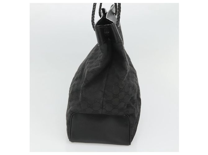 Borsa a Spalla GG Canvas Gucci Nera 109141 Auth fm4617 Nero - vista 4