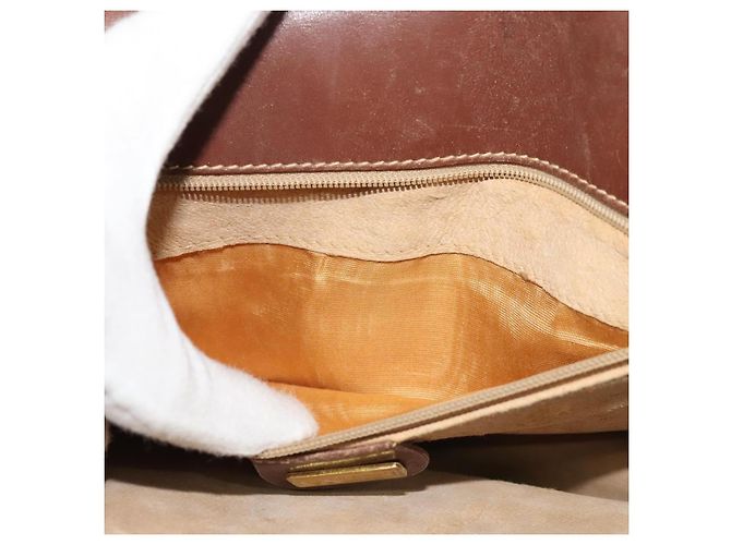 GUCCI Borsa Sherry Line Micro GG Supreme Web PVC Beige Oro Auth th5905 D'oro - vista 11