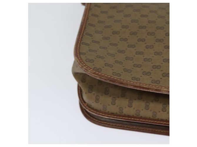 GUCCI Borsa Sherry Line Micro GG Supreme Web PVC Beige Oro Auth th5905 D'oro - vista 15