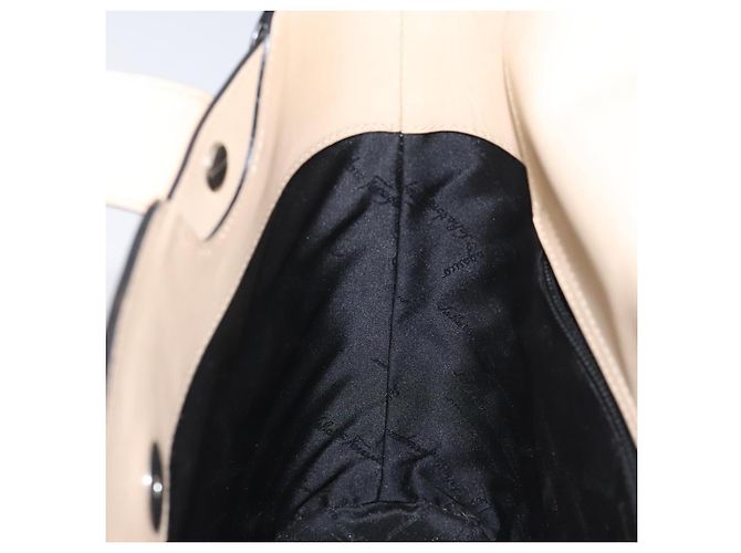 Salvatore Ferragamo Tote Bag Emaille Schwarz Silber Auth bs25067 - Ansicht 19