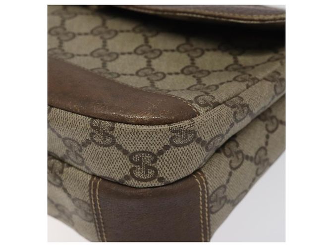 Borsa a spalla GUCCI GG Supreme Beige Oro Auth th5861 D'oro - vista 14