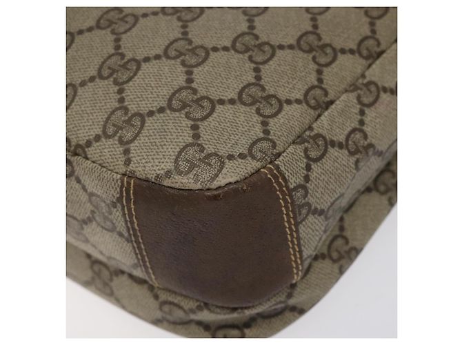Borsa a spalla GUCCI GG Supreme Beige Oro Auth th5861 D'oro - vista 15