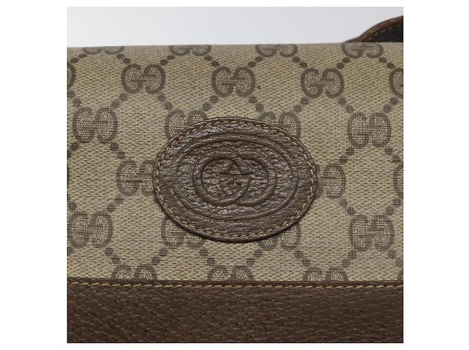 Borsa a spalla GUCCI GG Supreme Beige Oro Auth th5861 D'oro - vista 17