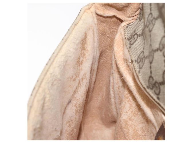 Borsa a spalla GUCCI GG Supreme Beige Oro Auth th5861 D'oro - vista 21