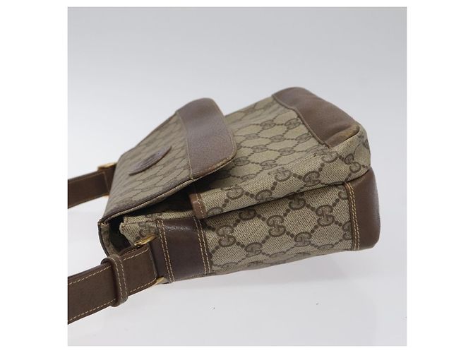 Borsa a spalla GUCCI GG Supreme Beige Oro Auth th5861 D'oro - vista 4