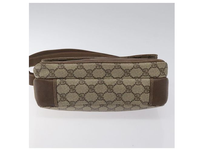 Borsa a spalla GUCCI GG Supreme Beige Oro Auth th5861 D'oro - vista 5