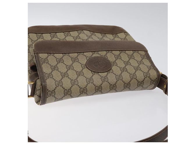Borsa a spalla GUCCI GG Supreme Beige Oro Auth th5861 D'oro - vista 6