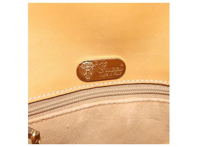 Gucci Borsa a spalla Micro GG Supreme PVC Beige Oro 001 406 1780 Auth th5863 D'oro - vista 19